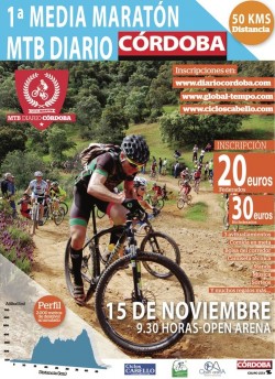Cartel Media Maratón MTB Diario Córdoba - Ciclos Cabello