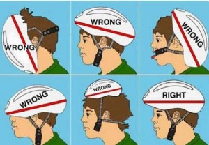 como colocar bien el casco