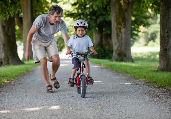 Enseñar a montar en bicicleta