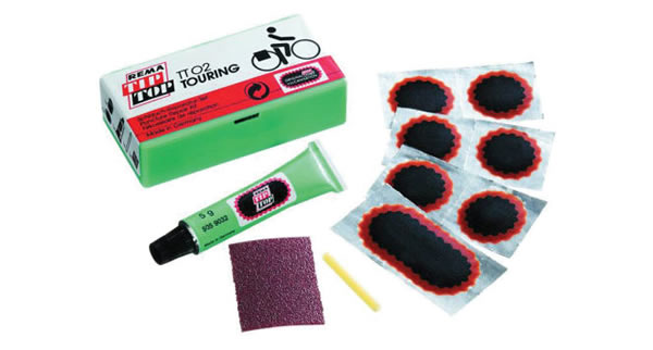 caja de parches para bicicletas