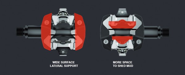 pedales look x-track superficie de apoyo